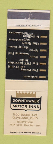 Matchbook Cover - Downtowner Motor Inns Cleveland OH