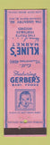 Matchbook Cover - Kline's Market Cleveland Heights OH Gerber Baby Food