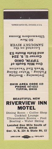 Matchbook Cover - Riverview Inn Motel Tiffin OH