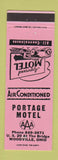 Matchbook Cover - Portage Motel Woodville OH
