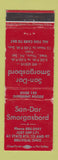 Matchbook Cover - San Dar Smorgasbord Bellville OH WORN