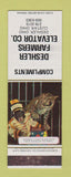 Matchbook Cover - Deshler Farmers Elevator Custar Deshler OH