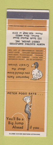 Matchbook Cover - North Electric Employees Credit Union Galion OH WEAR