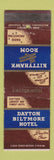 Matchbook Cover - Dayton Biltmore Hotel Kittyhawk Room Dayton OH WEAR #2