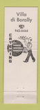 Matchbook Cover - Villa Di Borally Richmond Heights OH WEAR