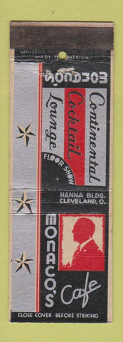 Matchbook Cover - Monaco's Cafe Cleveland OH deco