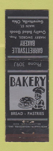 Matchbook Cover - Garrettsville Bakery OH MERCHANTS WEAR