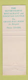 Matchbook Cover - Silverthorne Rocky River OH restaurant WEAR