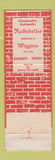 Matchbook Cover - Wiggins Other Place Cincinnati OH restaurant