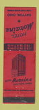 Matchbook Cover - Hotel Moraine Dayton OH