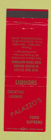 Matchbook Cover - Palazzo's Food Supreme restaurant Youngstown OH