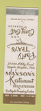 Matchbook Cover - Maxson's Restaurant Deli Maple Heights OH WEAR
