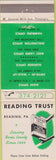 Matchbook Cover - Reading Trust Reading PA