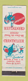 Matchbook Cover - Chaticleer Restaurant Chicken Canton OH WEAR