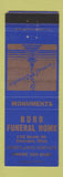 Matchbook Cover - Burr Funeral Home Ambulance Chardon OH