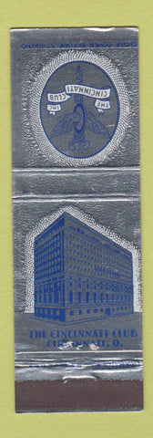 Matchbook Cover - Cincinnati Club OH