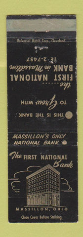 Matchbook Cover - First National Bank Massillon OH WEAR