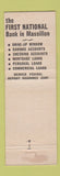 Matchbook Cover - First National Bank Massillon OH WEAR
