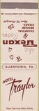 Matchbook Cover - Hotel Traylor Allentown PA