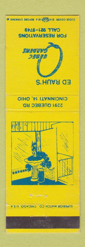 Matchbook Cover - Ed Rauh's Quebec Gardens Cincinnati OH