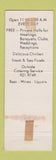 Matchbook Cover - Ed Rauh's Quebec Gardens Cincinnati OH