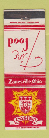 Matchbook Cover - Casino Restaurant Zanesville OH