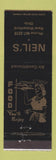 Matchbook Cover - Neil's Restaurant New Waterford OH