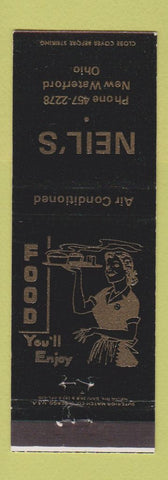 Matchbook Cover - Neil's Restaurant New Waterford OH