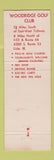 Matchbook Cover - Woodridge Golf Club Lisle IL