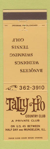 Matchbook Cover - Tally Ho Country Club HalfDay Mundelein IL