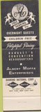 Matchbook Cover - Hotel Americus Allentown PA