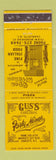 Matchbook Cover - Gus's Forty Niner Charlotte NC Italian
