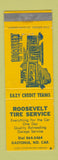 Matchbook Cover - Roosevelt Tire Service Gastonia NC WEAR