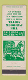 Matchbook Cover - Paddock Motel Wadesboro NC harness racing horse