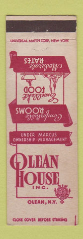 Matchbook Cover - Olean House Olean NY