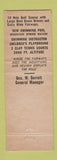 Matchbook Cover - Ingleside Hotel Motel Staunton VA