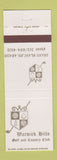 Matchbook Cover - Warwick Hills Golf Country Club Grand Blanc MI