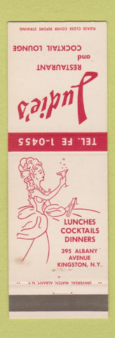 Matchbook Cover - Ludie's Restaurant Kingston NY girlie