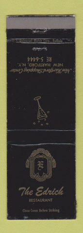 Matchbook Cover - Edrich Restaurant New Hartford NY  WEAR