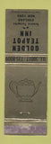 Matchbook Cover - Golden Teapot Inn Kirkland NY WEAR GOLD