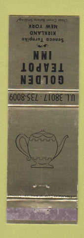 Matchbook Cover - Golden Teapot Inn Kirkland NY WEAR GOLD