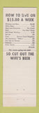 Matchbook Cover - Adirondack Awards Trophies Lake Placid NY BLUE