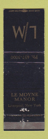 Matchbook Cover - Le Moyne Manor Liverpool NY WEAR