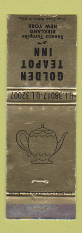 Matchbook Cover - Golden Teapot Inn Kirkland NY WEAR GOLD