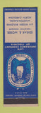 Matchbook Cover - Natural Bridge Insurance Edgar Moser Winston Salem NC WORN