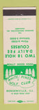 Matchbook Cover - White Pines Golf Club Bensenville IL