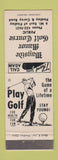 Matchbook Cover - Wayside Manor Golf Course Findlay OH