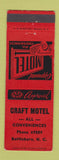 Matchbook Cover - Craft Motel Battleboro NC