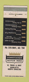 Matchbook Cover - Downtowner Motor Inns Charlotte NC