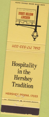Matchbook Cover - Hershey Motor Lodge PA